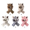 thumbnail image 4 of Guardurnaity Gorros de lana para mujer, gorro con orejas adorables y bufanda, conjunto 2 en 1. Sombreros A, 4 of 6