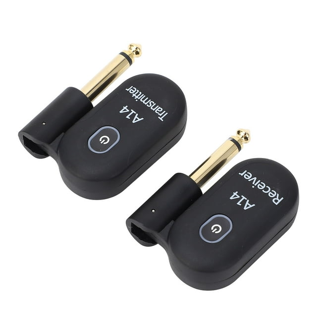 Guitarra Inalámbrica de 2.4Ghz Receptor Eléctrico USB Rango de 100 Pies A14 Para Violín de Bajo Con Jack de 6.35 mm