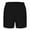 Black, variant on WREESH Men's Gym Workout Shorts 5 Inch Shorts Casual Solid Color Shorty Shorts Elastic Waist Sports Fitness Shorts Black