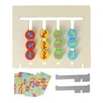 thumbnail image 1 of Children Board Toy, 4 Colors Concentration Cultivation Basswood Sturdy Wooden Block Toy  For Enlightenment, 1 of 8