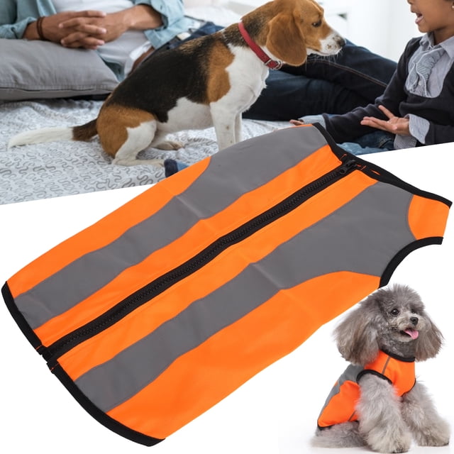 Ropa Para Mascotas Ropa De Seguridad Nocturna Chaqueta Brillante Peso Ligero