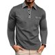 thumbnail image 1 of Ceisia Men's Casual Striped Half Button Round Neck Pullover with Pocket Daily Fashion Top Gift, 1 of 8