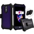 thumbnail image 2 of for 5.3" LG K20 K20 + PLUS K20 V LV5 Case Phone Case 360° Cover Screen Protector Clip Crystal Holster Kick stand Armor Grip Sides Shock Bumper Purple, 2 of 4