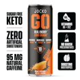 thumbnail image 4 of Jocko GO Energy Drink - KETO, Vitamin B12, Vitamin B6, Electrolytes, L Theanine, Magnesium- All Natural Energy Boost, Sugar Free Nootropic Monk Fruit Blend - 12 Pack (Orange), 4 of 5