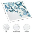 thumbnail image 3 of JRXY Butterflies Blue Silk Screen Polyester Cloth Napkins Reusable Machine Washable Fabric for Events Farmhouse Party Dining Table Decor 12 Pack 6 PCS, 3 of 7