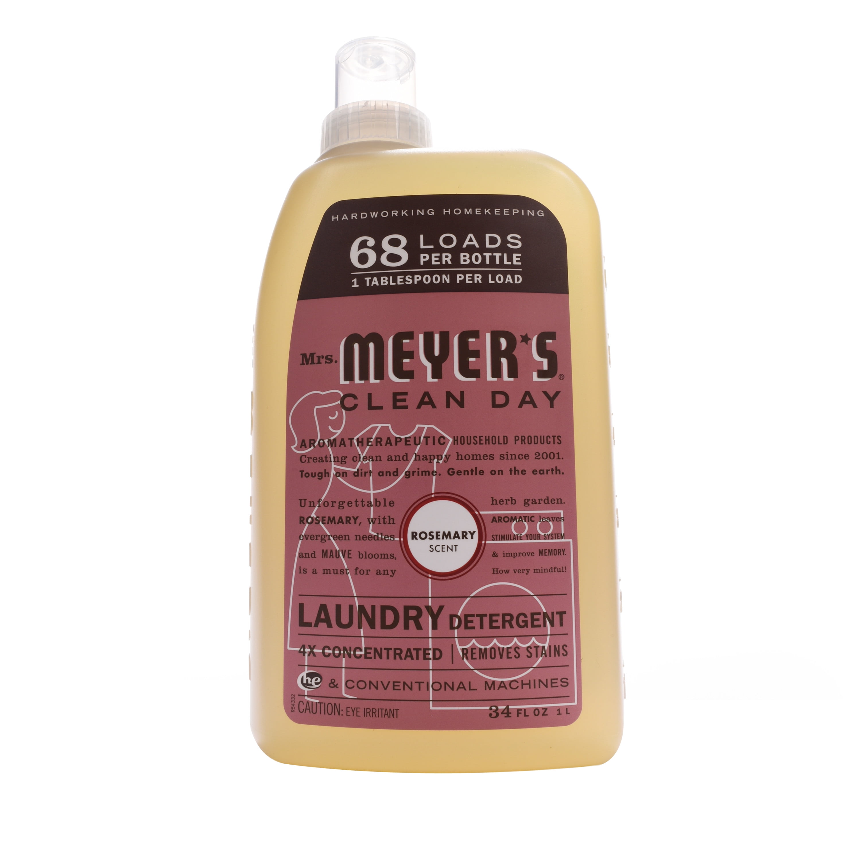 Mrs. Meyer´s Clean Day Laundry Detergent Concentrated, Rosemary, 34 fl