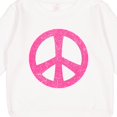 thumbnail image 3 of Inktastic Peace Sign Pink Retro Toddler Sweatshirt, 3 of 4