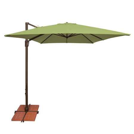 SimplyShade 10ft Outdoor Patio Market Umbrella Bali with Cross Bar Stand  Ginkgo