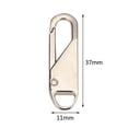 thumbnail image 2 of Zipper Pull Replacement, Heavy Duty Universal Zipper Puller, Detachable Zipper Pull Oval Tabs for Luggage Clothing Jackets Backpacks Boots Purse Coat, 4 Pcs, 1.46x0.43", 2 of 7