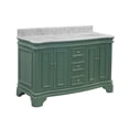 thumbnail image 6 of Katherine 60" Double Bathroom Vanity with Sage Green Cabinet and Carrara Marble Top, 6 of 6