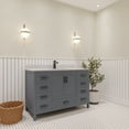 thumbnail image 2 of Ayna Decors Rooh 48 in Charcoal Grey Bathroom Vanity Set with White Quartz Countertop | Ceramic Sink | 2 Soft Closing Doors | 7 Full Extention Soft Close Drawer | Black Hardware, 2 of 10