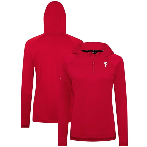Women's Levelwear Red Philadelphia Phillies Raven Insignia 2.0 Quarter-Zip Jacket