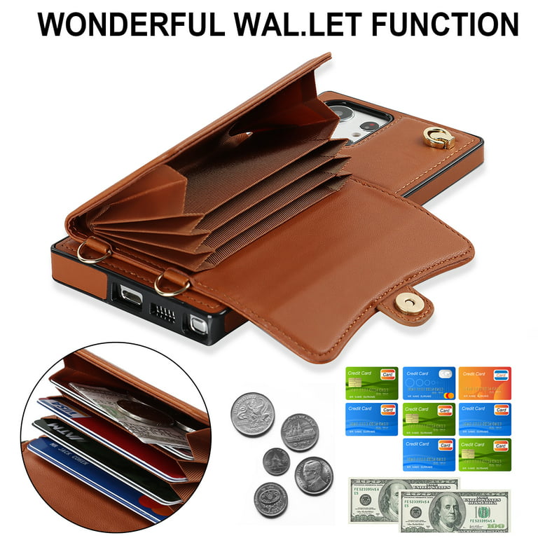 Cattle male Real leather Credit Card Cash Bill Holder Magnet Money