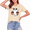 Apricot-1, variant on MOUSYA Halloween Shirts for Women Cute Ghost Shirt Fall Pumpkin T-Shirt Coffee Lover Graphic Tees Casual Short Sleeve Tops