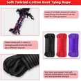 thumbnail image 3 of Soft Tying Rope,Tutuviw Silky Feel Nylon Twisted Braided Rope for Crafts,Multi-Purpose Washable Strong Rope,Multifunctional Soft Cotton Rope for Camping,Braided Ropes,32 feet Long, Purple, 3 of 8