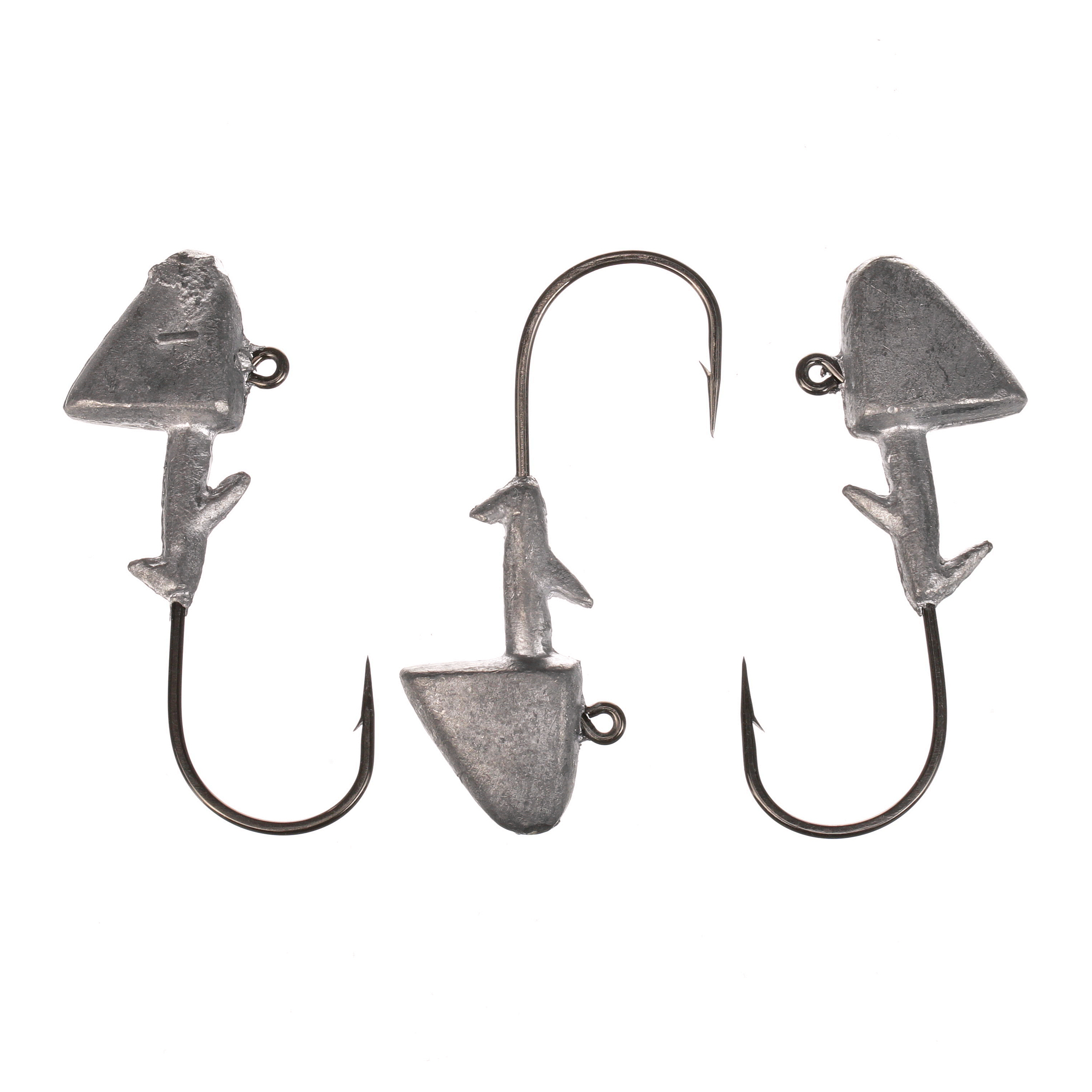 Kalins Freshwater Ultimate Swim Bait Soft Plastic Fishing Jig, Nickel, 1 oz, 3pk, Lake