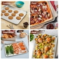 thumbnail image 4 of VeSteel Baking Cookie Sheet Set of 2, 17.7 x 13 x 1 inches Stainless Steel Rectangle Baking Pan Oven Tray, Dishwasher Safe, 4 of 7