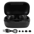 thumbnail image 1 of BT‑J90 Auriculares Bluetooth 5.0 Caja de carga Auriculares inalámbricos verdaderos Auriculares deportivos de media orejaNegro, 1 of 8