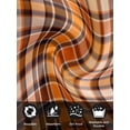 thumbnail image 7 of Orange Black Check Cloth Napkins Set of 8 Reusable Dinner Napkins, Farmhouse Buffalo Plaid Rustic Cocktail Napkin Washable Table Napkins for Wedding/Holiday Party/Baby Shower 20"x20", 7 of 7