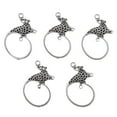 thumbnail image 2 of 5 uds pendientes de accesorios para el cabello de mujeres antiguas colgantes collar de suministro colgantes de moda DIY 28x38mm plata antigua, 2 of 7