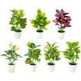thumbnail image 1 of Small Potted Fake Bonsai Plant Artificial Flowers for Home Office Table Decor, 1 of 6