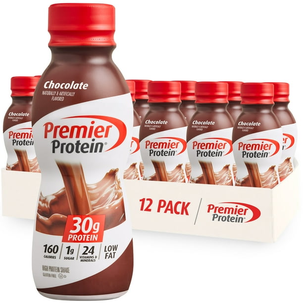 Premier Protein Shake, Chocolate, 30g Protein, 11.5 Fl Oz, 12 Ct