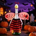 thumbnail image 3 of Nkmbld Halloween Porch Goose Decor for 23" Lawn Cement Goose Porch Geese Clothes Costume for Halloween Garden Patio Yard Outdoor Decorations, 3 of 8