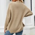 thumbnail image 4 of Suéteres Para Mujer Otoño Invierno Suéter de Punto de Moda Casual Cuello en V Sólido Manga Larga Botón Prendas de Vestir Odeerbi ODB175457, 4 of 9
