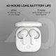 thumbnail image 4 of 2023 - Wireless Headphones, Qcy T13 Headsets Bluetooth 5.1 With Microphone Touch Control, 40 Hours Playtime, 4 of 5