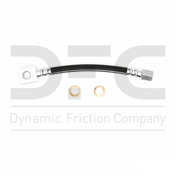 Dynamic Friction Company 350‑40255 Rear Lower Brake Line Hose OEM specifications for form, SAE J1401 quality standards