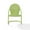 Key Lime, variant on HomeStock Gothic Glamour Metal Outdoor Chair, 28.5"D x 22"W x 34.25"H, Sturdy, Easy to Assemble, Powder Coated Finish, Metal Seating-Color:Red Gloss