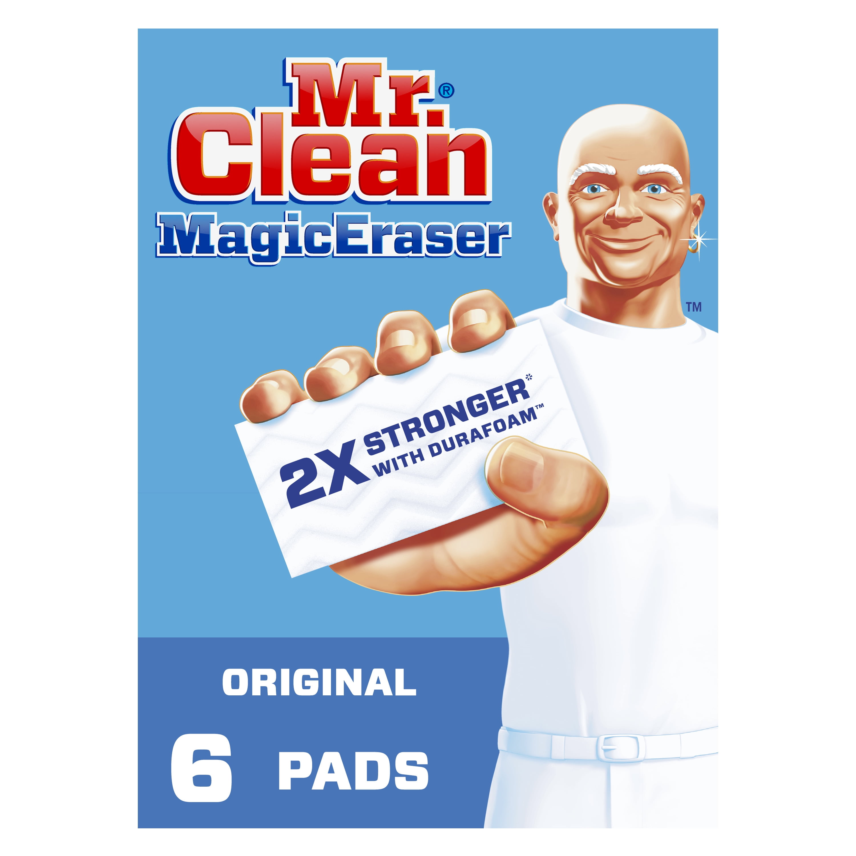 Mr Clean ORIGINAL Magic Eraser HOUSE Cleaning Pads ~Walls Rooms & More 3-Pack 
