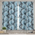 thumbnail image 2 of Ambesonne Paisley Valance & Curtain, Medieval Floral, 55"x30", Multicolor, 2 of 6