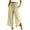 Beige, variant on SOOMLON Flowy Capris for Women Plus Size Wide Leg Gaucho Pants Button Drawstring Trousers Travel Casual Wear with Pockets