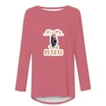 thumbnail image 4 of Offres de Liquidation! Aqestyerly Pull Décontracté pour Femmes Imprimé de la Saint-Valentin Manches Longues Col Rond, 4 of 4