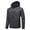 A195-Gray, variant on Hood Windproof Rain Jacket for Men Drawstring Full Zip Coat Lightweight Solid Outdoor Outerwear with Zipper Chest Pocket