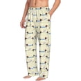 thumbnail image 2 of Uemuo Dachshund Dog Puppy Pattern Men's Wide Leg Palazzo Lounge Pants with Pockets Light Weight Loose Comfy Casual Pajama Pants-Small, 2 of 9