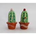 thumbnail image 3 of Ceramic Cactus Salt and Pepper Shakers Hand Painted 3.875in Gift, 3 of 4