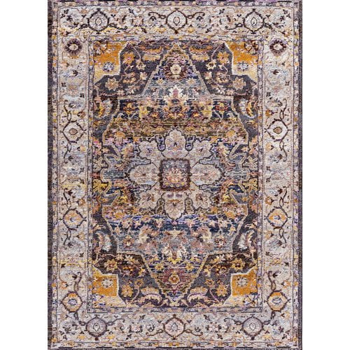 Crescent Drive Rug Company Signature Navy/Tan Area Rug
