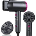 thumbnail image 1 of Secador de pelo iónico con difusor de 1800 W, profesional, de secado rápido, control del encrespamiento, para uso doméstico, salón de belleza y viajes., 1 of 5