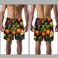 thumbnail image 3 of luoweisi Men's Beach Shorts Quick Dry Swim Trunks with Mesh Lining Fruit S, 3 of 5