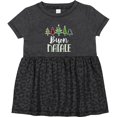 thumbnail image 3 of Inktastic Buon Natale Festive Christmas Trees Girls Baby Dress, 3 of 5