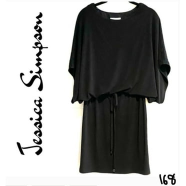 NEW Jessica Simpson Button Sleeve Blouson Dress Black XS MSRP $98