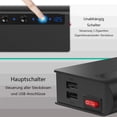 thumbnail image 4 of 3.0 Car Charger, 3 Compartment 180W 12V/24V Cigarette Lighter Adapter USB Car Distributor with Separate Switch LED Voltage Indicator for Smartphone Tablet, 4 of 5