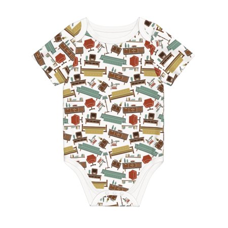 

Coaee Art Of Living for Soft Cotton Baby Short-Sleeve Bodysuit Baby Girls Boys Bodysuit Romper