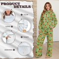 thumbnail image 6 of Xixirimido Otter Shamrock Rainbow Coin Print Women's Sweatsuits 2 Piece Outfit Fall Fashion Lounge Sets Long Sleeve Sweatshirt Wide Leg Sweatpants for St. Patrick’s Day Tracksuit, X-Large, 6 of 7