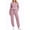 G Pink, variant on UVN Two Piece Sets for Women Casual Outfits Sets Textured Long Sleeve Shirts and Long Pants Lounge Set Fall Pajama Sets with Pockets