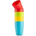 thumbnail image 3 of Kids Cups - Set of 12 Kids Plastic Cups - 8 Oz Kids Drinking Cups -Plastic Cups Reusable - Dishwasher Safe - BPA-Free Cups for Kids & Toddlers Bright Colored - Unbreakable Toddler Cups, 3 of 8