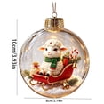 thumbnail image 3 of Light Up Sheep Christmas Ornament, 3.9 Inch Mini Story Ball with Holiday Scene for Tree Window Mantel Seasonal Decor, 3 of 6