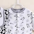 thumbnail image 3 of WUANDIXFA Newborn Clothes for Girls Baby Layette Gift Set for Boys 5 Piece New Born Boy Gift Set, Baby Clothes Newborn Must Haves,Grey,0-3 Months, 3 of 4
